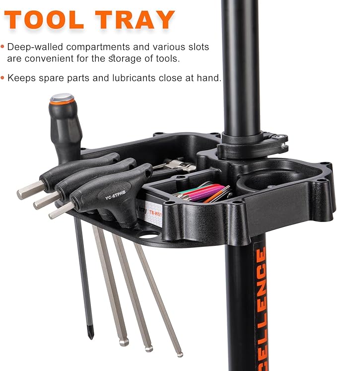 E-Bike Repair Stand (Max load 110lbs/50kg) - Bike Stand for Maintenance Workstand - Ebike Repair Stand Shop Home Mechanics for Mountain Bike and Road Bike (TB-WS51)