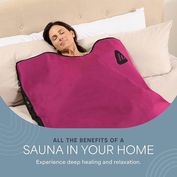 LifePro RejuvaWrap Infrared Sauna Blanket for Detox & Relaxation – Available in 5 Colors & 3 Models – Portable Far Infrared at Home Sauna for Muscle Relief, Circulation & Recovery – 9 Heat Levels