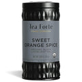 Tea Forte Sweet Orange Spice Premium Organic Loose Leaf Caffeinated Black Tea Blend Canister, Makes 35-50 Cups
