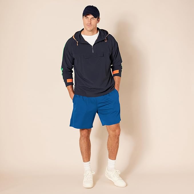 Amazon Essentials Men's Performance Tech Loose-Fit Shorts (Available in Big & Tall), Pack of 2