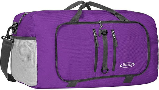 G4Free 40L/65L Foldable Duffel Bag, Water-Repellent Travel Backpack, Lightweight Carry Bag for Overnight Weekender Sports Men Women