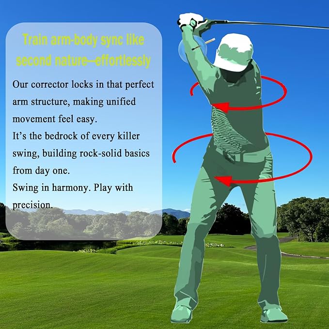 The Connector Golf Training Aid,Efficiency of Putting,Chipping,Golf Swing Trainer Aid,Training Aid Enhance Hand Positioning for All Skill Levels-Portable,with Anti Sip Adhesive