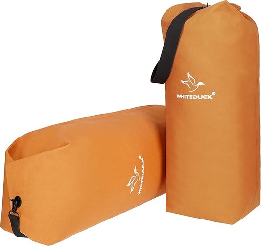 WHITEDUCK 25"x42" (430L) Top Load Canvas Duffel Bag – Military-Grade, Tear-Proof & Weatherproof, Heavy Duty for Travel, Outdoors & Military Use, with Padlock Compatibility, 5 Colors