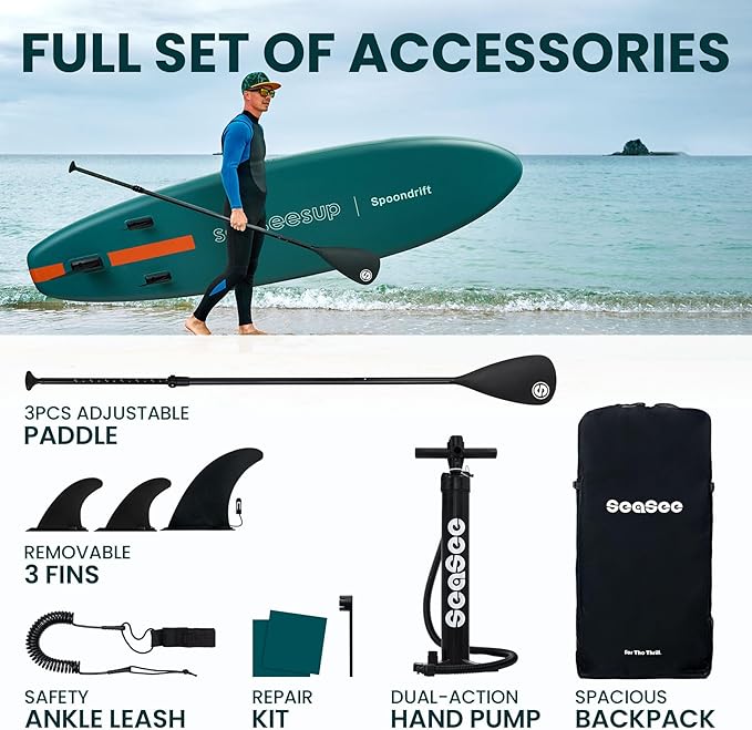 Inflatable Stand Up Paddle Board with Sup Board Accessories, Durable, Lightweight,Wide Stable Design,Wide Non-Slip Deck, Non-Slip Comfort Deck Pink Paddle Board for Women & Girls