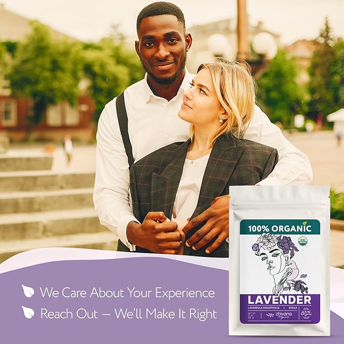 Organic Culinary Lavender Flowers for Tea, Cooking & Baking (3 oz.) - Food Grade Lavender Buds - Te de Lavander Para Dormir - Edible Lavander Herb