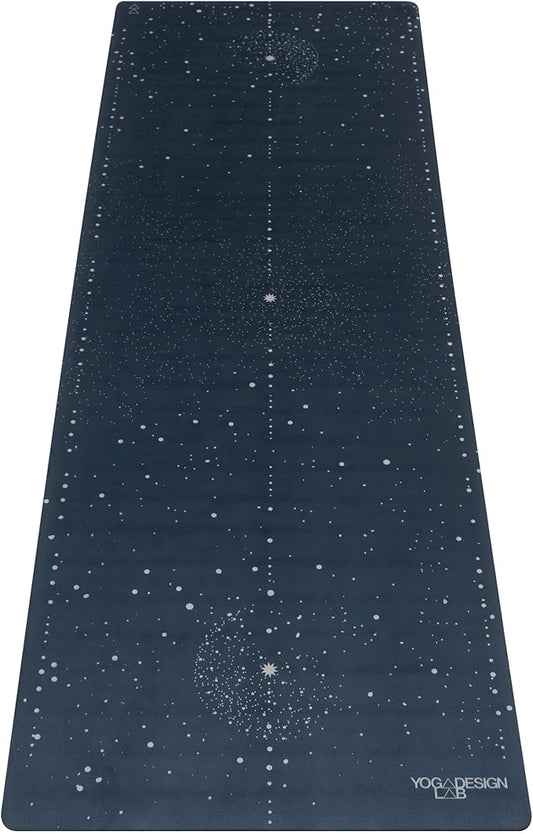 YOGA DESIGN LAB | The Combo Yoga Mat | 2-in-1 Mat+Towel | Eco Luxury | Ideal for Hot Yoga, Power, Bikram, Ashtanga, Sweat | Studio Quality | Includes Carrying Strap!