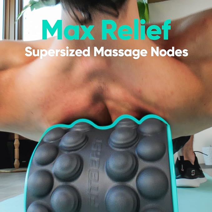 FitBeast Back Roller, Back Wheel Foam Roller - Targeted Muscle Roller for Deep Tissue Massage, Back Stretcher