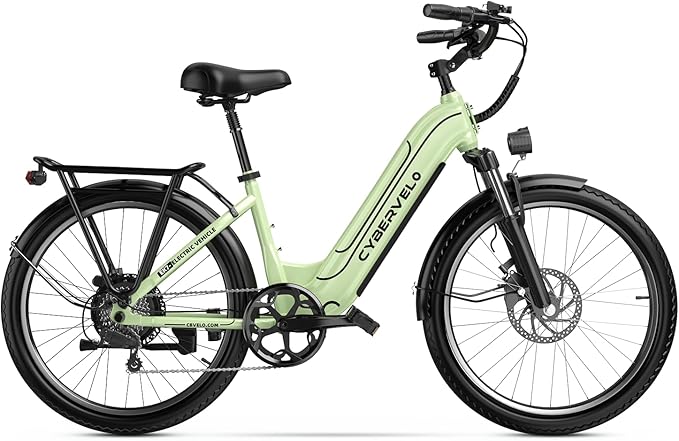 DriftGod 26" Electric Bike for Adults – Powerful 1000W Motor, 48V Removable Battery, 7-Speed, Front Suspension & LCD Display – Commuter and Mountain EBike for Women