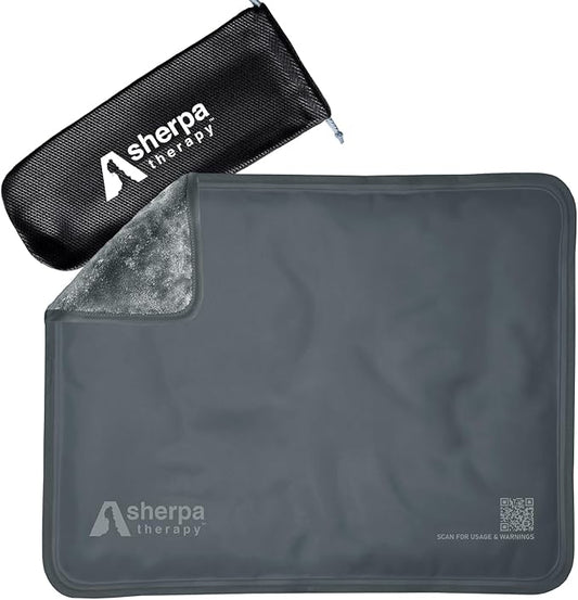 Large Ice Packs for Injuries Reusable - Soft Gel Hot and Cold Packs for Injuries, Hip, Shoulder, Back Pain Relief - 11.5" x 14.5" - Grey