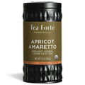 Tea Forte Apricot Amaretto Premium Organic Loose Leaf Caffeine-Free Herbal Tea Blend Canister, Makes 35-50 Cups
