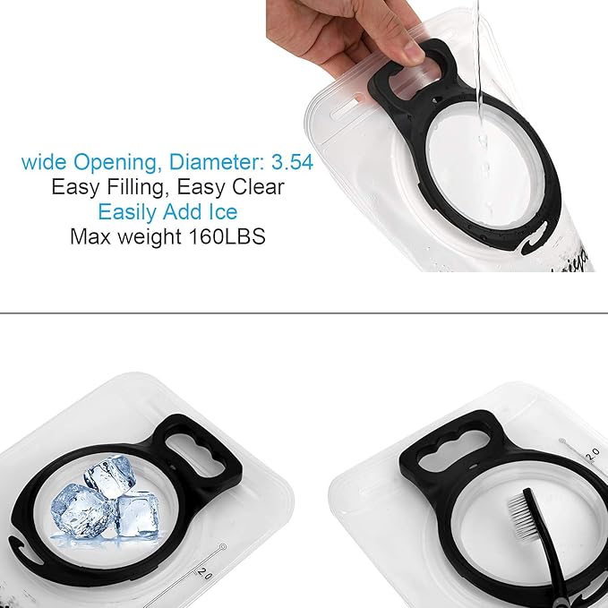 Hydration Bladder 2L-3L Water Storage Bag Reservoir,Military Hydration Pack Replacement for Hiking Biking Climbing Cycling Running Camping Backpack