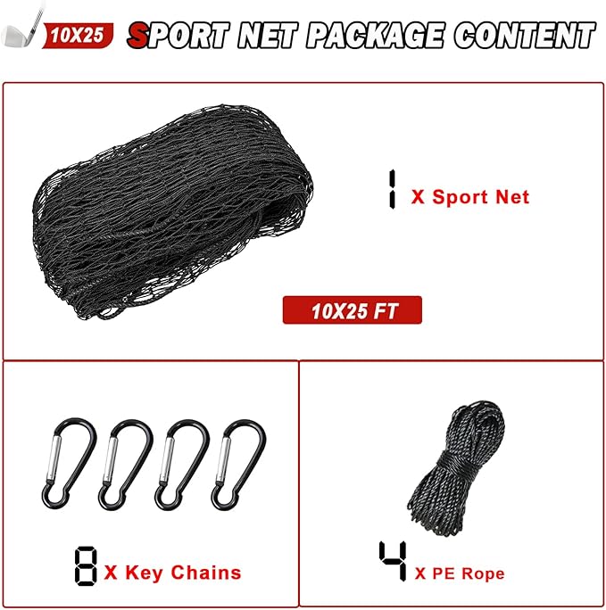 Golf Net,Golf Practice Net,Sports Netting,Sports Practice Barrier Net,Heavy Duty Ball Netting