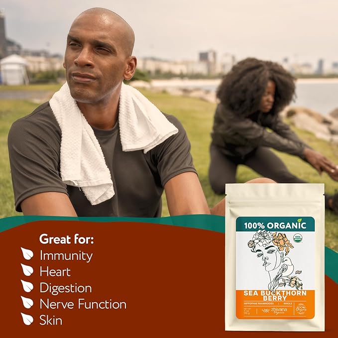 Super Value Pack - Organic Sea Buckthorn Berry Tea 5 LB - Seabuckthorn, Seaberry, Espino Amarillo