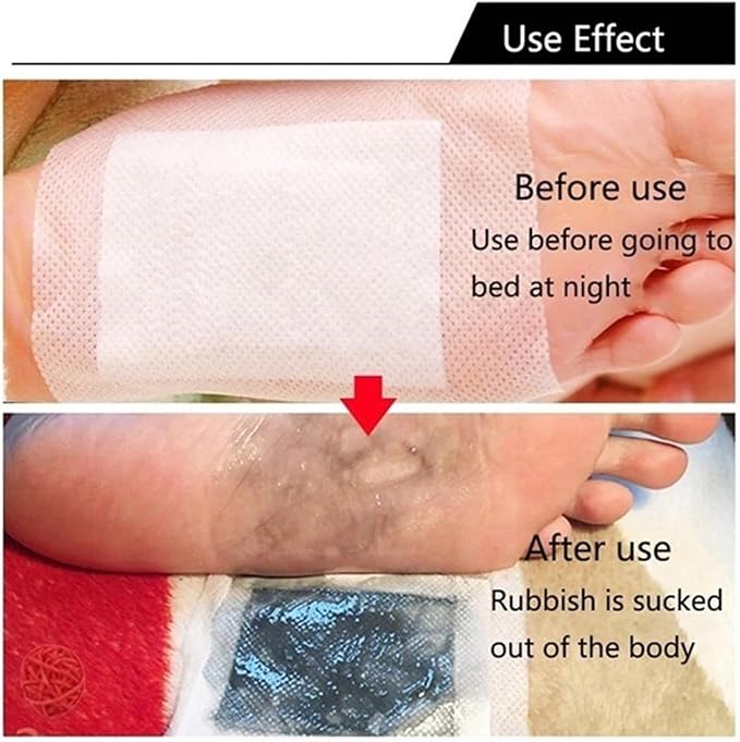 Ginger Foot Pads 100 Packs Bamboo Vinegar Patch Gold Foot Patches Easy to use