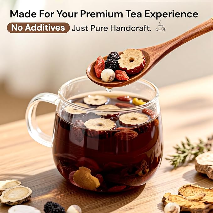 Ginseng Polygonatum Eucommia Male Flower Tea, Natural Traditional Chinese Kidney Support Blend Kidney Cleanse Detox Tea for Men Women, 19 Precious Herbal Ingredients（30 Cans/1 Box)