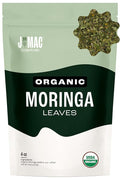 J MAC BOTANICALS Organic Moringa Leaves, malunggay leaf, Whole Green Moringa Oleifera Leaf Tea
