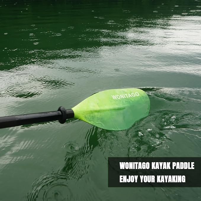 Kayak Paddles with Alloy Shaft and PP Blade, Floating Kayaking Oars, Adjustable 230-250 cm/90-98 Inches, 210-230 cm/82-90 Inches
