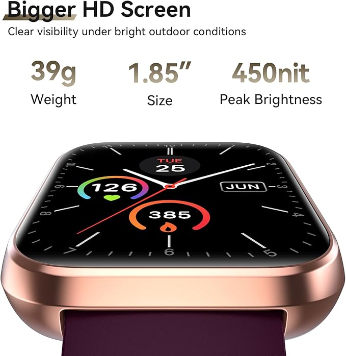 Smart Watches for Women Men Android & iPhone, Alexa Built-in, 1.8" Smart Watch(Answer/Make Calls ,2 Bands Included) 24/7 SpO2 Sleep Heart Rate Monitor,3ATM Waterproof,Fitness Tracker with 120+ Sport