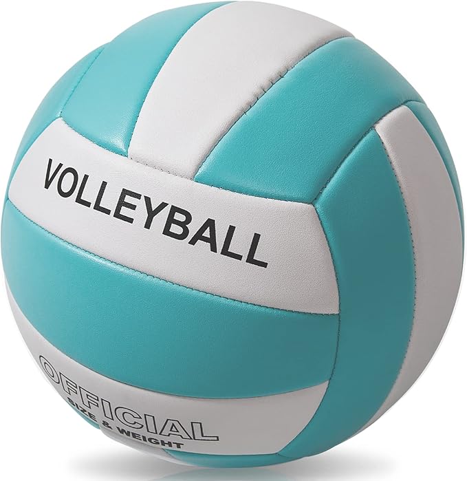 EVZOM Super Soft Volleyball Beach Volleyball Official Size 5 for Outdoor/Indoor/Pool/Gym/Training Premium Volleyballs Equipment Durability Stability Sports Ball