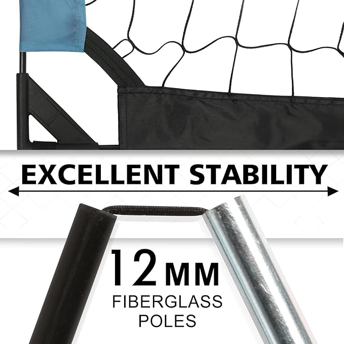 Kids Soccer Goal for Backyard, 6x4 9x5 FT Portable Soccer Nets Pop Up with Ball, Agility Ladder, Cones, Target & Carry Bag for Toddler Youth Outdoor Indoor Training Practice Sports Games Play