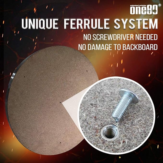 Gladiator Dartboard with Top-Grade African Sisal and Sword Edge Staple Free Wire Spider for Maximum Scoring Potential and Less Bounce Outs