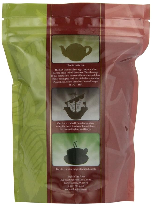 English Tea Store Chocolate Mint Flavored Black Loose Leaf Tea Pouches - 4oz | Ceylon Black Tea Blend with Rich Chocolate and Cool Mint Notes | Refreshing Hot or Iced Tea