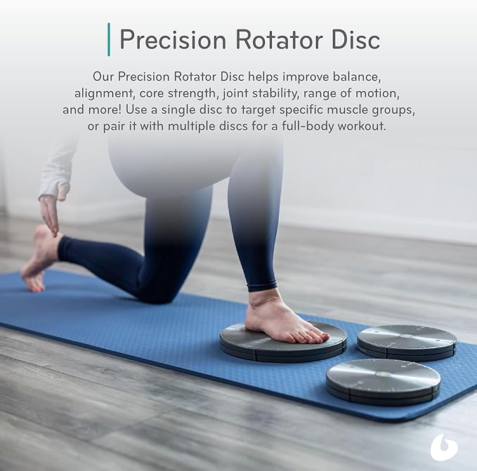 Balanced Body Precision Rotator Disc (Single), Fitness and Balance Disc for Core Strengthening, Pilates Equipment