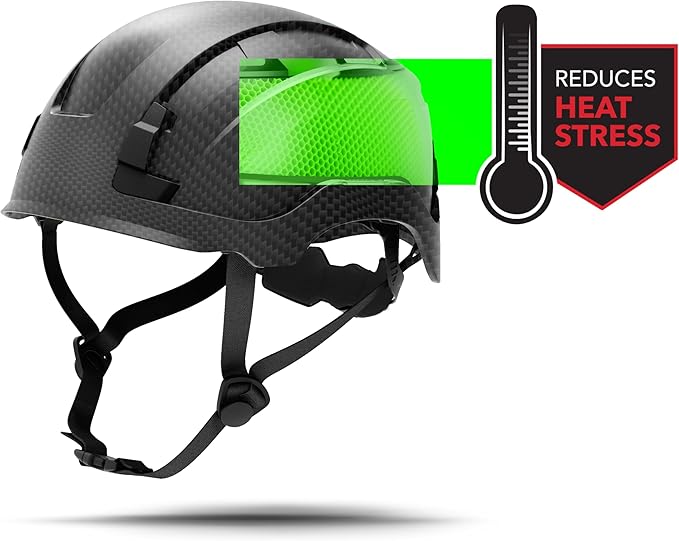 GE Safety Helmet: ANSI Type 2 Class G & E, Advanced Impact Technology, Ultra Comfortable Memory Foam, Heat Stress Reduction, Compatible with Accessories, Adjustable Size OSHA Approved