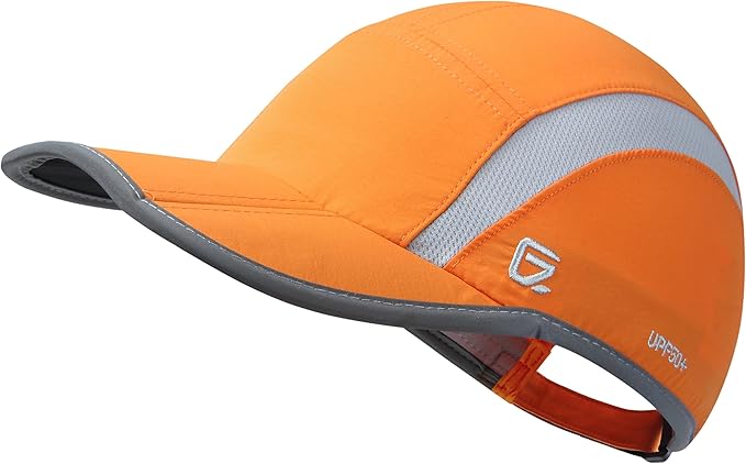 GADIEMKENSD Reflective Folding Outdoor Hat Unstructured Design UPF 50+ Sun Protection Sport Hats for Womens and Mens