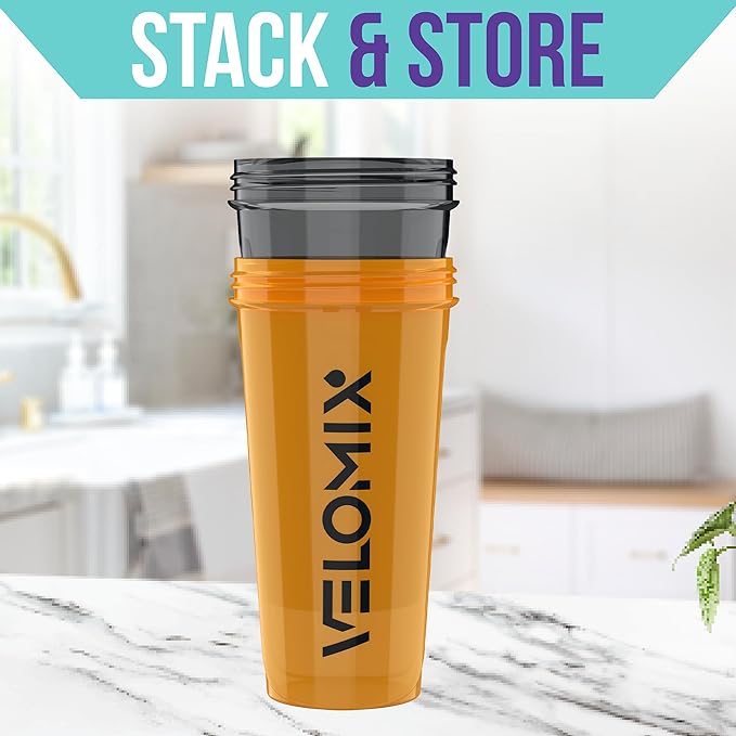 '-2 Pack- 28 oz Protein Shaker Bottles for Protein Mixes - 2x Wire Whisk | Leak Proof Shaker Cups for Protein Shakes | Protein Shaker Bottle Pack (Golden Stone)