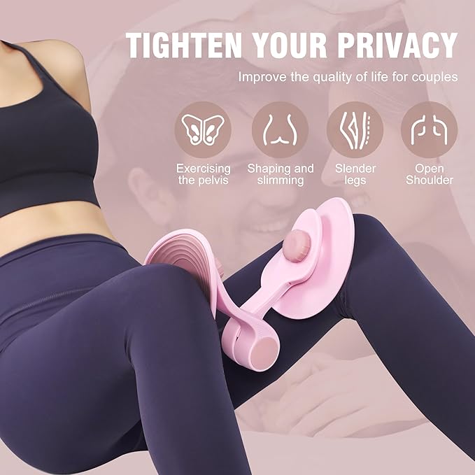 Thigh Trainer - Thigh Toner, Pelvic Floor Trainer, Kegel Trainer & Butt, Leg, Arm Toning Trainer Equipment for Home Gym Workout