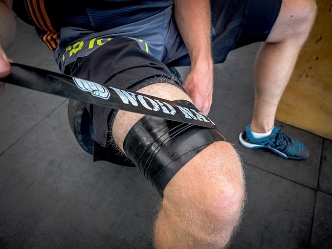 WOD Nation Muscle Floss Bands Recovery Band for Tack and Flossing Sore Muscles and Increasing Mobility : Stretch Band Includes Carrying Case