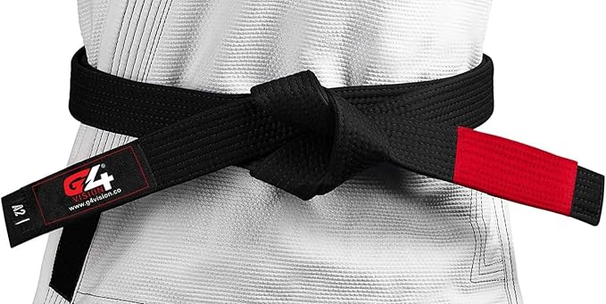 G4 VISION Jiu Jitsu Belt BJJ Belts Brazilian Adult A1 A2 A3 A4 Black Brown Purple Blue White