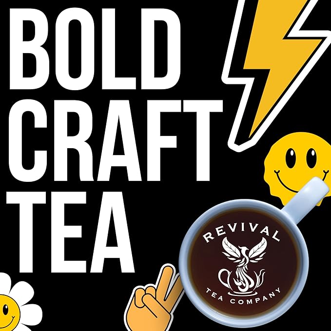 Revival Tea Company Rice Krispy Tea - Green Tea Blend with Toasted Rice and Marshmallow Flavor - 24 Tea Bags