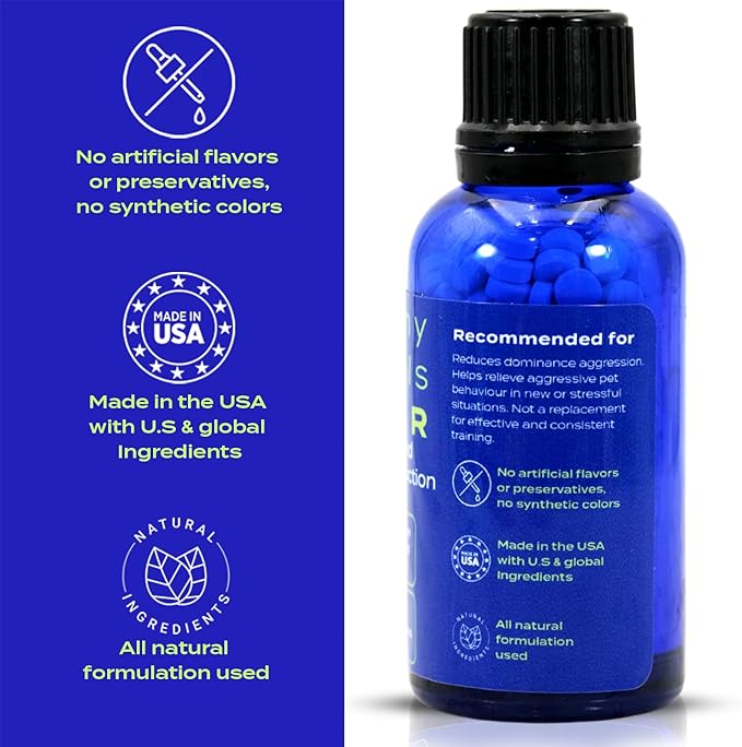 HealthyAnimals4Ever HA4E - Calming Tablets for Stressed and Aggressive Cats - Reduce Cat Aggression & Promote Relaxation - All-Natural, Homeopathic Remedy - 300 Tablets