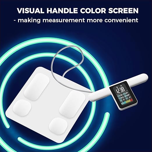 Lepulse Scales for Body Weight and Fat Percentage, 8 Electrode Large Display Smart Scale, Body Composition Monitor, Digital Bathroom Scale, Weight Scale with Muscle Bmi with Report