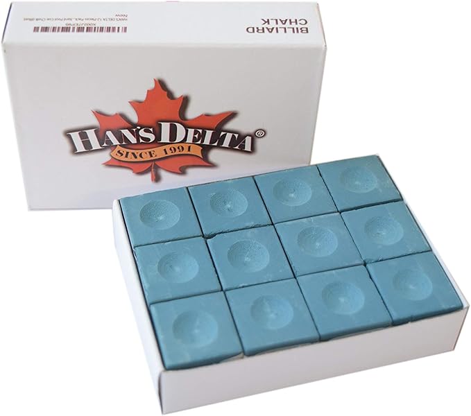HAN'S DELTA 12-Pieces Pack Billiard Pool Cue Chalk