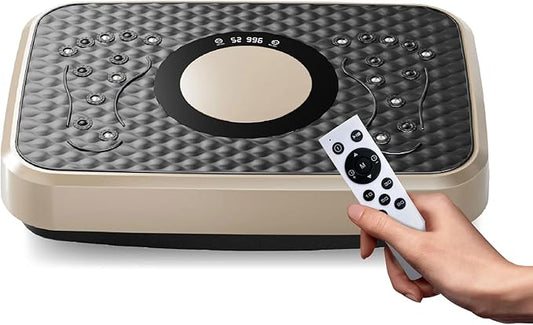 Vibration Plate Fitness Platform Whole Body Exercise Machine with 120 Speed Levels, Lymphatic Drainage, Fat Burning, and Weight Loss, Perfect for Women, Men, and Home Gym Exercise