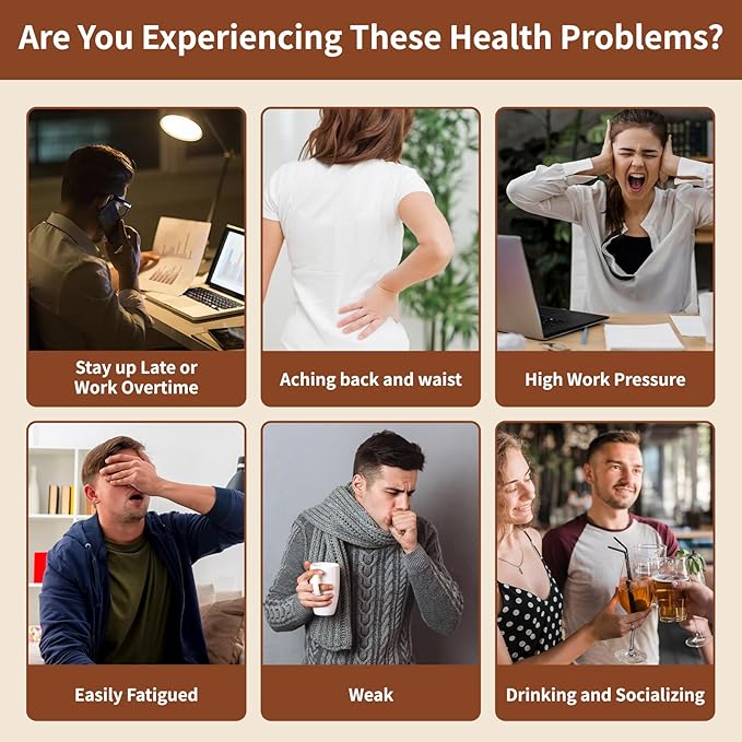 Ginseng Five Treasures Kidney Tea - Chinese Six Treasure Organic Cleanse Detox Tea for Women and Men's Health - 7 Precious Ingredients Formula (15 Bags/1 Boxes)