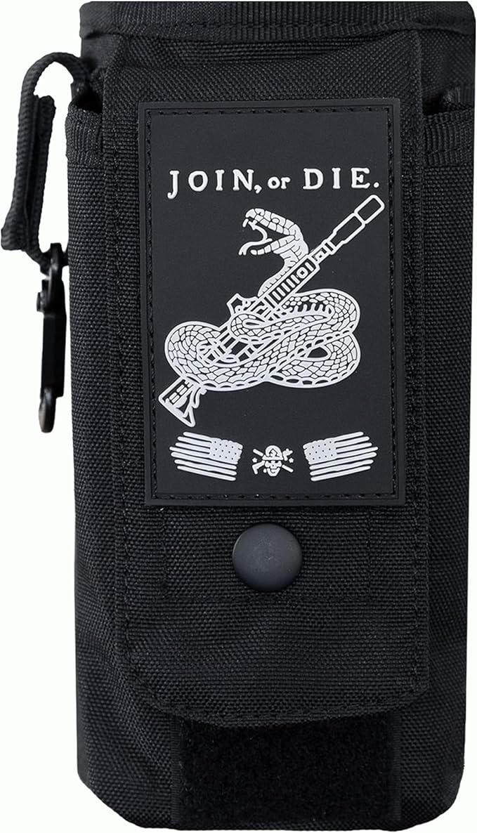 Iron InfideI Battle Bottle Sleeve - 64 oz and 32 oz Water Bottle Sleeve Only for Half Gallon 1L Steel Water Bottle | Rugged Cover with Molle for Versatile Design with Storage for Phone, Wallet & Keys