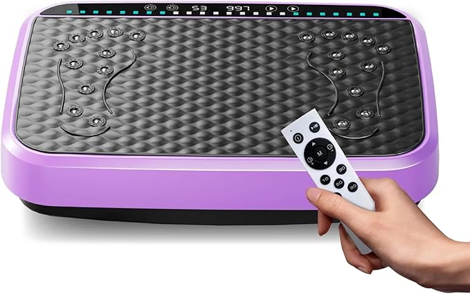Vibration Plate Fitness Platform Whole Body Exercise Machine with 120 Speed Levels, Lymphatic Drainage, Fat Burning, and Weight Loss, Perfect for Women, Men, and Home Gym Exercise