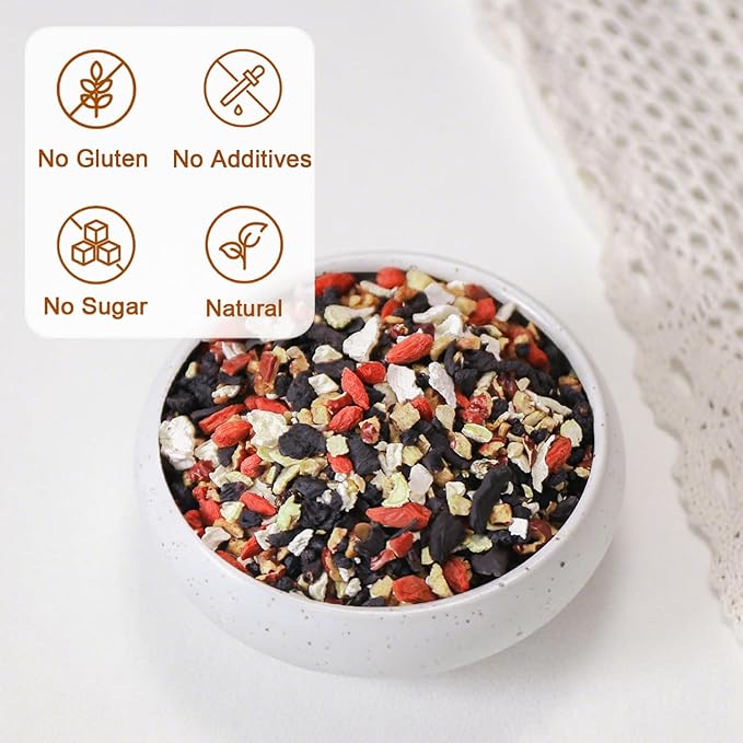 TEARELAE - Ginseng Six Treasure Tea - 10g x 25 Count - Traditional Chinese Herbal Tea for Kidney & Liver Support, 7 Precious Ingredients - Natural Herbal Blend for Daily Wellness - Caffeine-free