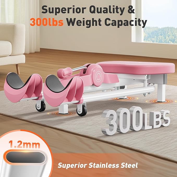 FEIERDUN 2025 Updated Leg Stretcher, Leg Stretcher Machine for Flexibility and Relieving Hip Tightness, Heavy Duty Split Machine Stretcher for Home Gym Split Machine Training Fitness