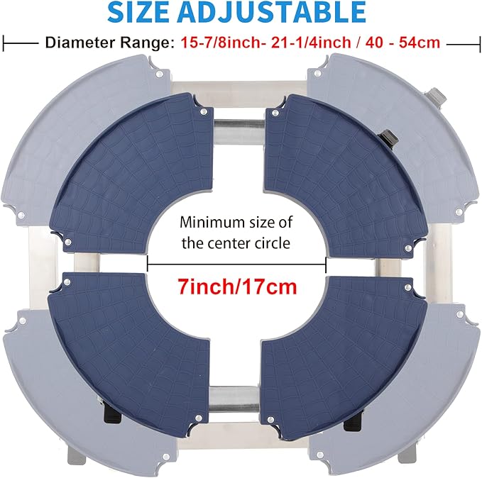 W B D WEIBIDA Plant Caddy with Wheels Heavy Duty 440lbs Capacity, Adjustable 15-21 Inch Rolling Plant Stand Indoor Outdoor, Large Plant Cart Dolly with Casters for Flower Pot Garden Pot Mover
