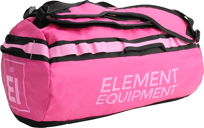 Element Equipment Trailhead Duffel Bag Shoulder Straps Waterproof Fuschia/Pink Large