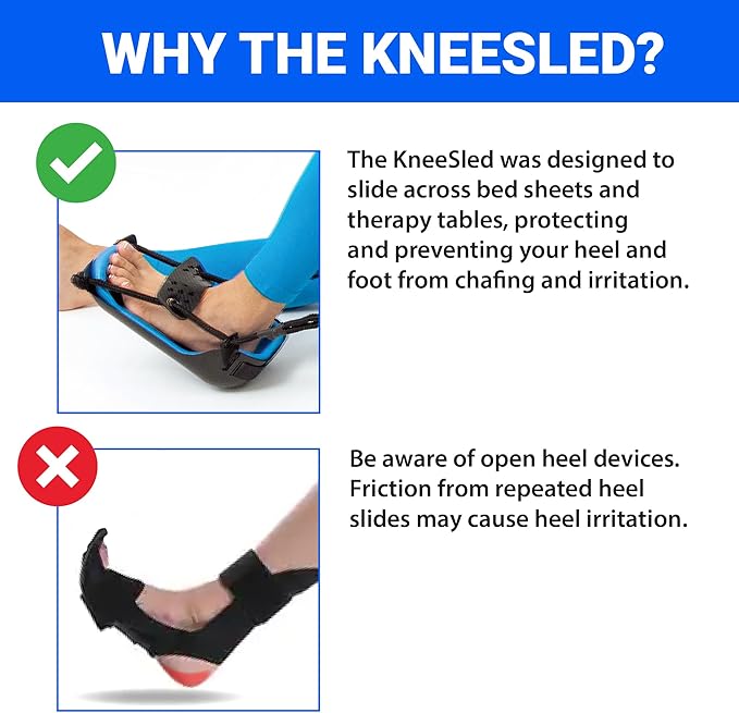 KneeSled™ Best choice after knee replacement surgery increases range of motion, stretches knees, improving mobility and flexibility leg exercise great for working out knee pain