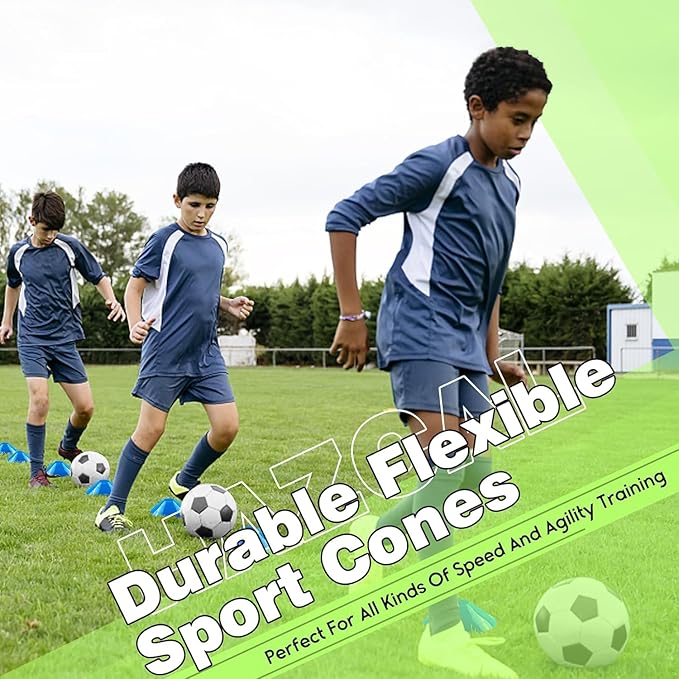 Kids Soccer Goal for Backyard, 6x4 9x5 FT Portable Soccer Nets Pop Up with Ball, Agility Ladder, Cones, Target & Carry Bag for Toddler Youth Outdoor Indoor Training Practice Sports Games Play