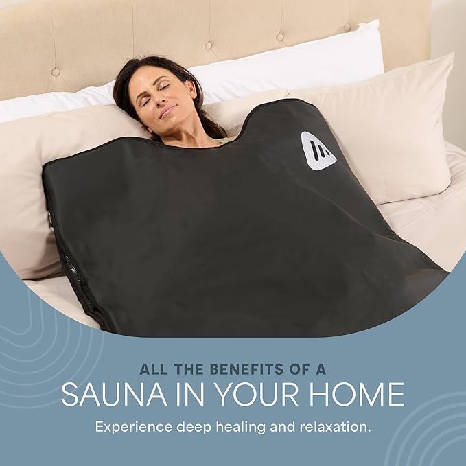 LifePro RejuvaWrap Infrared Sauna Blanket for Detox & Relaxation – Available in 5 Colors & 3 Models – Portable Far Infrared at Home Sauna for Muscle Relief, Circulation & Recovery – 9 Heat Levels