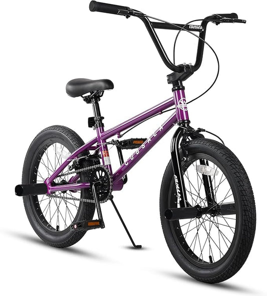 Freestyle BMX Bike, 18 20 Inch Kids Bicycle for 5-13 Years Old Kids and Beginner Level Rider, Multiple Colors