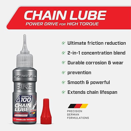 eBike Chain Lube – Lubricant for Electric Bikes – Durable Corrosion & Wear Protection, Friction Reduction, Race Day Blend – 50ml (1.69 oz)